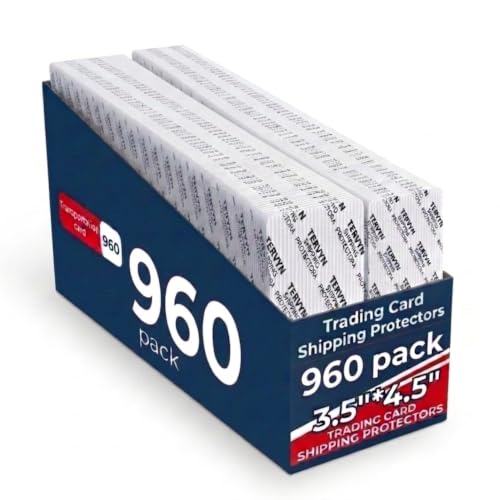 TERVYN semi-rigid trading card shipping protectors, 3.5 by 4.5 inches, 960 pack